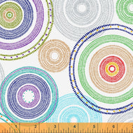 Medallion on White Backing Extra-Wide by 52474-2 for Windham Fabrics, 108