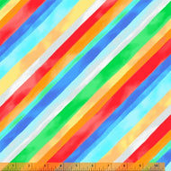 Rainbow Stripe Backing Extra-Wide by 52480-X for Windham Fabrics, 108