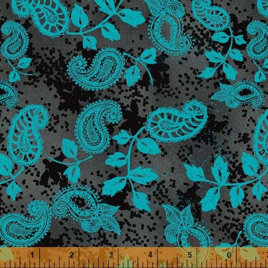 OUR HOUSE Paisley 52786-2 by Natalie Barnes for Windham Fabrics, sold by the half-yard