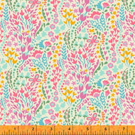 EDEN Pastel Garden on Cream 52809-1 by Sally Kelly for Windham Fabrics, sold by the half-yard