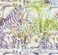 African Animals Batik Collage 5619 by Batik Textiles, sold by the half-yard