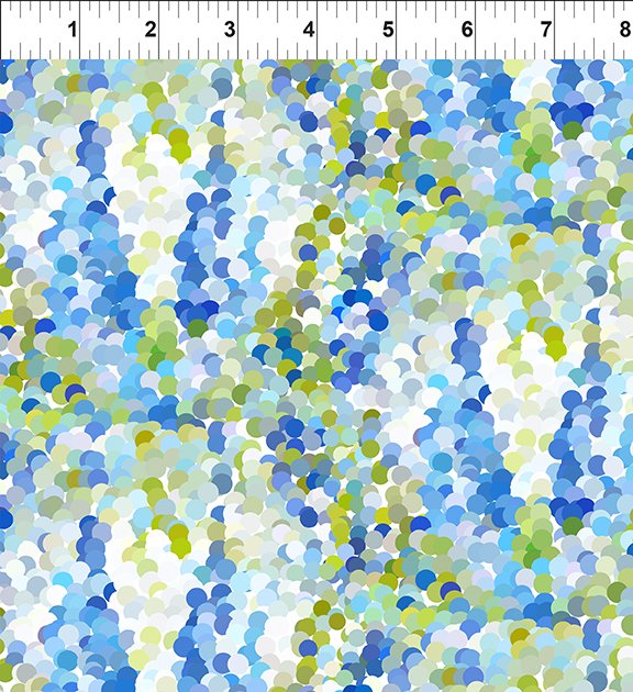 Hummingbird Lane Multi Stripe Dots 5HL2, by ITB Studio for In the Beginning Fabrics, sold by the half-yard