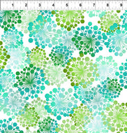 A Groovy Garden in Green 6AGG 3 by Jason Yenter for  In the Beginning Fabrics, sold by the half-yard