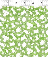 Animal Silhouettes on Green, Jungle Friends, 6JF 1 by ITB Studio, for In the Beginning Fabrics, sold by the 1/2 yard