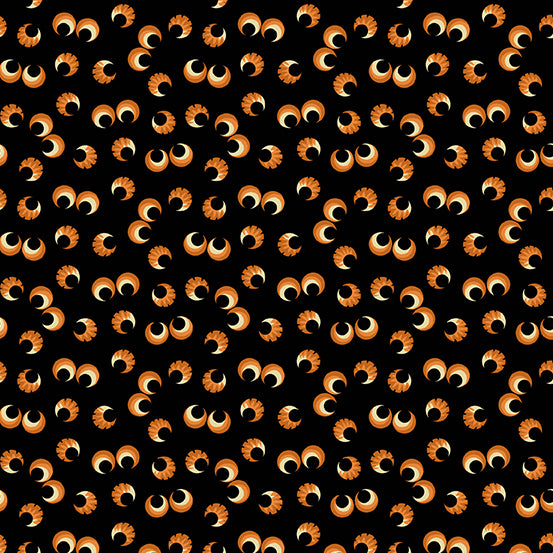 Witchypoo  Dark Eyes in Sunset, A-257-KO by by Renee Nanneman for Andover, sold by half-yard