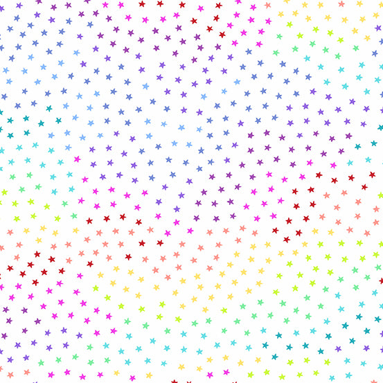 Rainbow Stars in Daylight, A-9794-L, by Andover, sold by half-yard