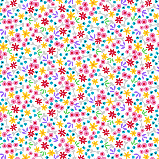 Abuela's Garden in Day, A-9820-L The Day of the Dead, by Andover, sold by half-yard