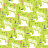 Flora and Fauna, Wetlands in Lichen, A-9996-V by Patty Sloniger for Andover, sold by half-yard