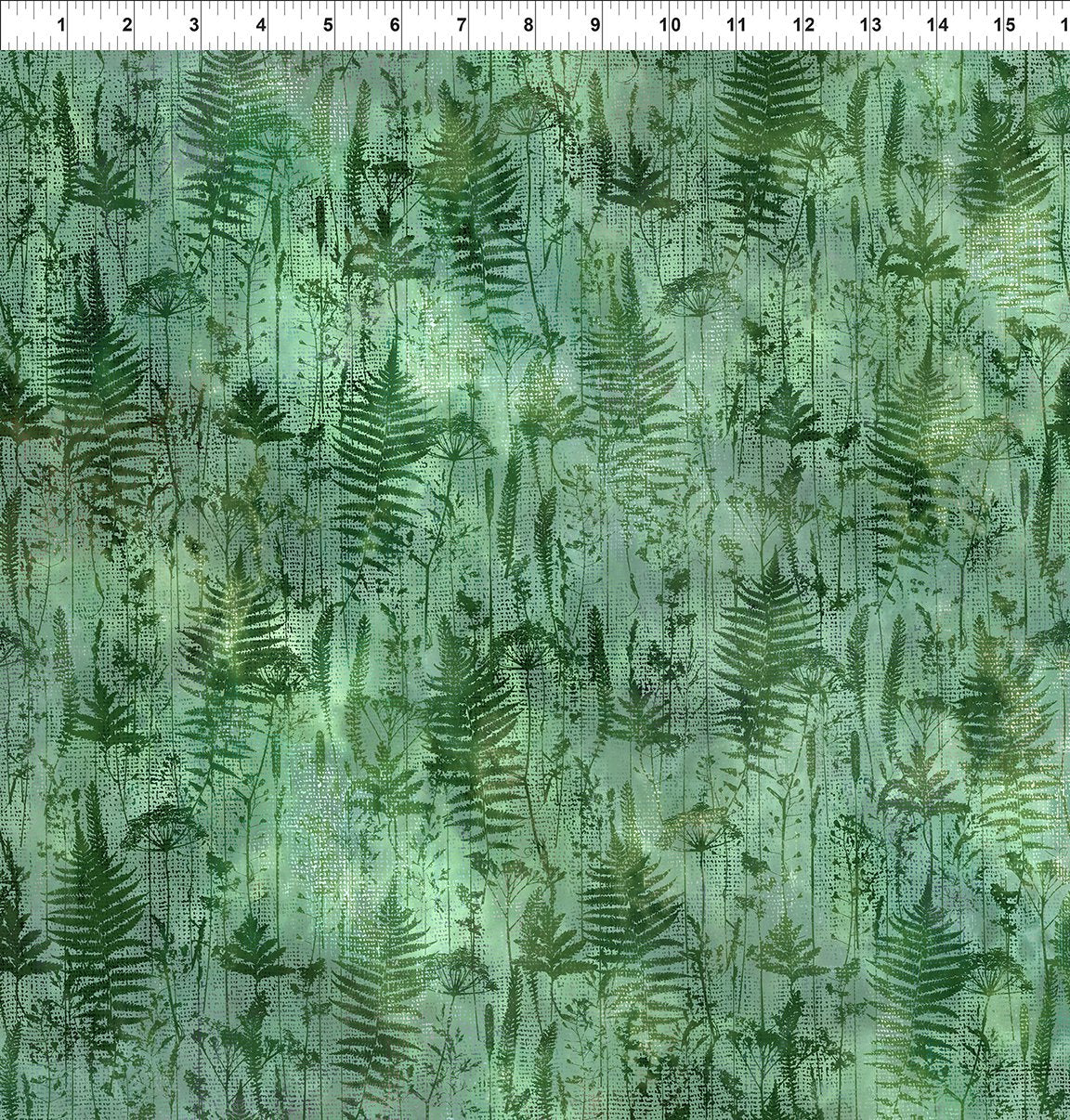 Haven in Green Foliage 7HVN 1 by Jason Yenter for  In the Beginning Fabrics, sold by the half-yard