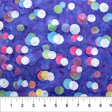 Color Me Banyan, Purple Dot Batik, 80543-86 by Banyan Batiks, sold by the half-yard