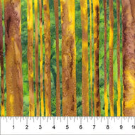 Florentine in Brown Green Stripes by Banyan Batiks for Northcott #80616-37, sold by the half-yard