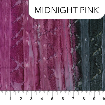 Brush Strokes in Midnight Pink by Banyan Batiks for Northcott 81230-26, sold by the half-yard