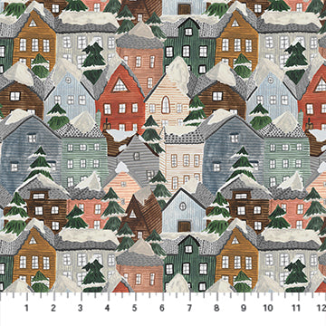 Winter Frost in Gray Multi 90321-90 by Figo Fabrics, sold by the half-yard