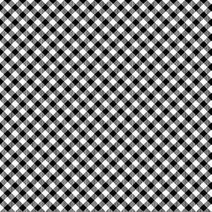 CHELSEAS CHECKS Q9700-9 in Black/White, by Chelsea Carter and Priscilla Blain for Henry Glass & Co, sold by the half yard