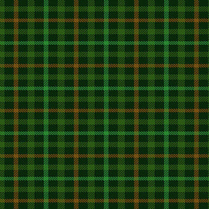 Hello Lucky 9734-69 in Blk/Green Plaid, by Andrea Tacheira for Henry Glass & Co, sold by the half yard