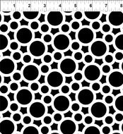 A Groovy Garden in Black & White 9AGG 1 by Jason Yenter for  In the Beginning Fabrics, sold by the half-yard