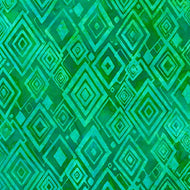 Geo Brights AMD-20843-211 ISLAND GREEN by Lunn Studios from Artisan Batiks by Robert Kaufman, sold by the half-yard