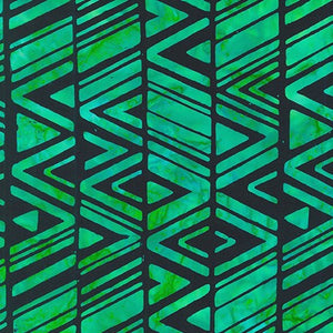 Geo Brights AMD-20844-40 EMERALD by Lunn Studios from Artisan Batiks by Robert Kaufman, sold by the half-yard