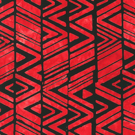 Geo Brights CRIMSON AMD-20844-91 by Lunn Studios from Artisan Batiks by Robert Kaufman, sold by the half-yard