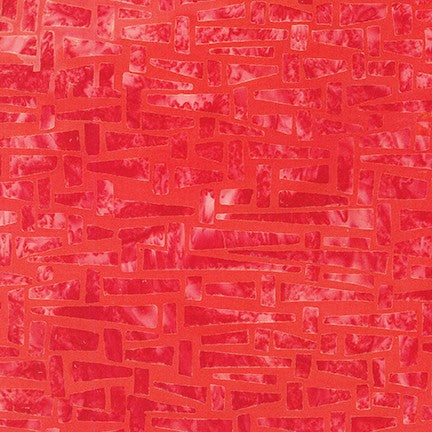 Geo Brights AMD-20846-3 RED by Lunn Studios from Artisan Batiks by Robert Kaufman, sold by the half-yard