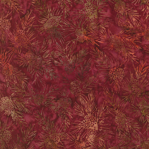Artisan Batiks: Autumn Trails AMD-21070-91 CRIMSON by Lunn Studios, for Robert Kaufman, sold by the half-yard