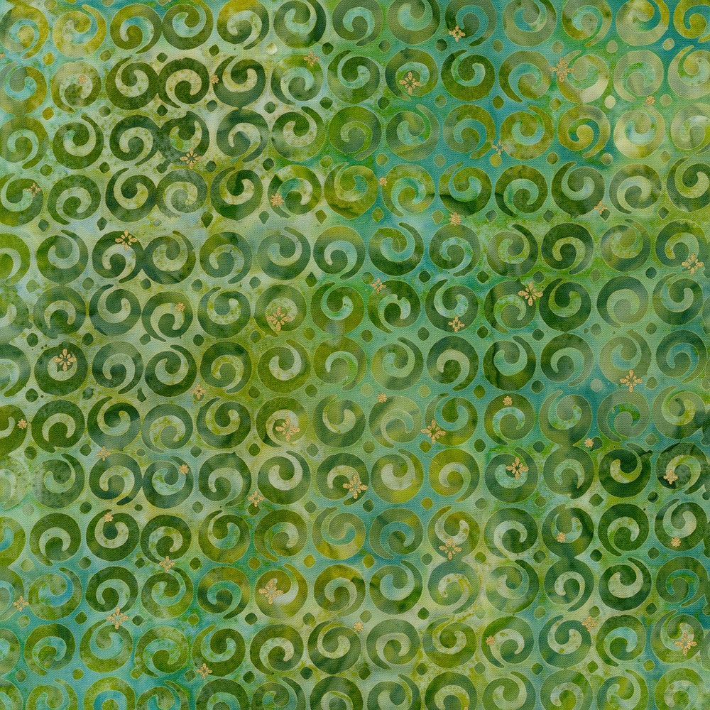 Winter Sparkle AMDM-21231-30 in FERN by Lunn Studios from Artisan Batiks, by Lunn Studios, for Robert Kaufman, sold by the half-yard