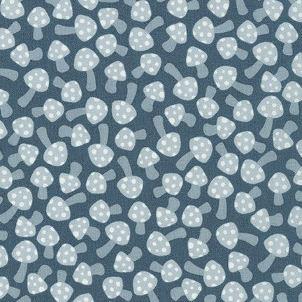 Mushrooms on Metal, AZH-19677-423, Paint box by Elizabeth Hartman by Robert Kaufman, sold by the half-yard