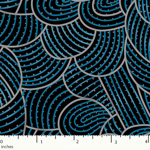 Body Painting 2 Blue, BP2BL by M&S Textiles, sold by the half-yard