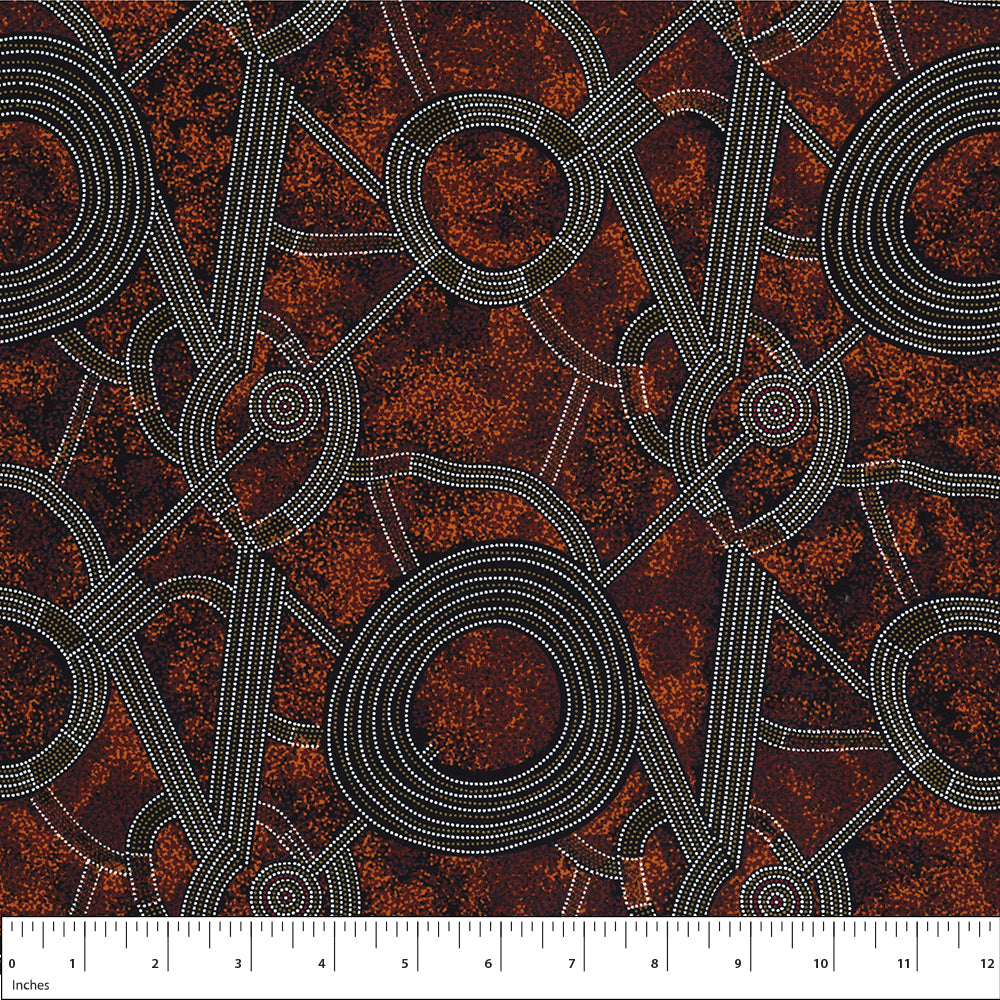 BUSH PLUM 2 RED, BPLR by M&S Textiles, sold by the half-yard