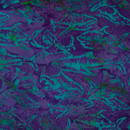 Batik by Mirah, Sharks, Campanula, CL-29-6715, for Parkside Fabrics, sold by the half-yard