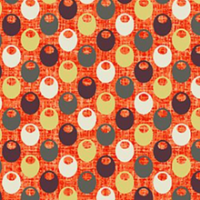 Load image into Gallery viewer, Fish Hope Fish Nest Orange for Paintbrush Studio, sold by the half-yard
