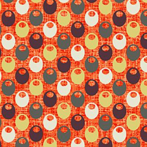 Fish Hope Fish Nest Orange for Paintbrush Studio, sold by the half-yard