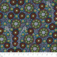 Gathering Bush Tucker Green, GABTG by M&S Textiles, sold by the half-yard