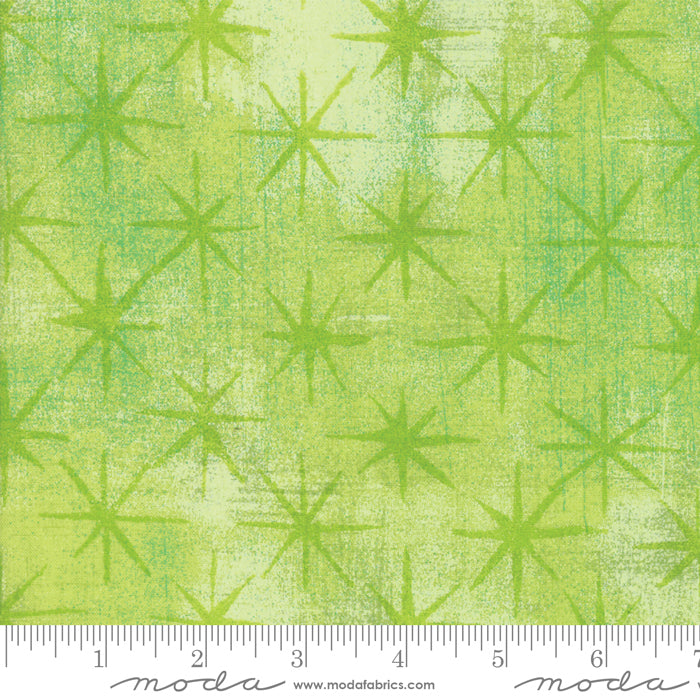 Grunge Seeing Stars Key Lime, 52, by Moda Fabrics, sold by the half-yard