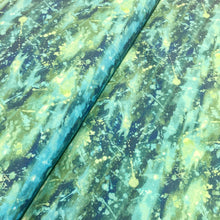 Load image into Gallery viewer, Flamingo Water Bubbles Turquoise 208965 for Paintbrush Studio, sold by the half-yard
