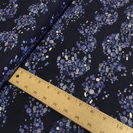 Fish School Metallic on Blue YH-19000-2C by Kokka, sold by the half yard