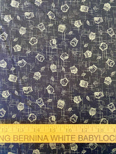 Load image into Gallery viewer, Owl Indigo by Sevenberry, sold by half-yard

