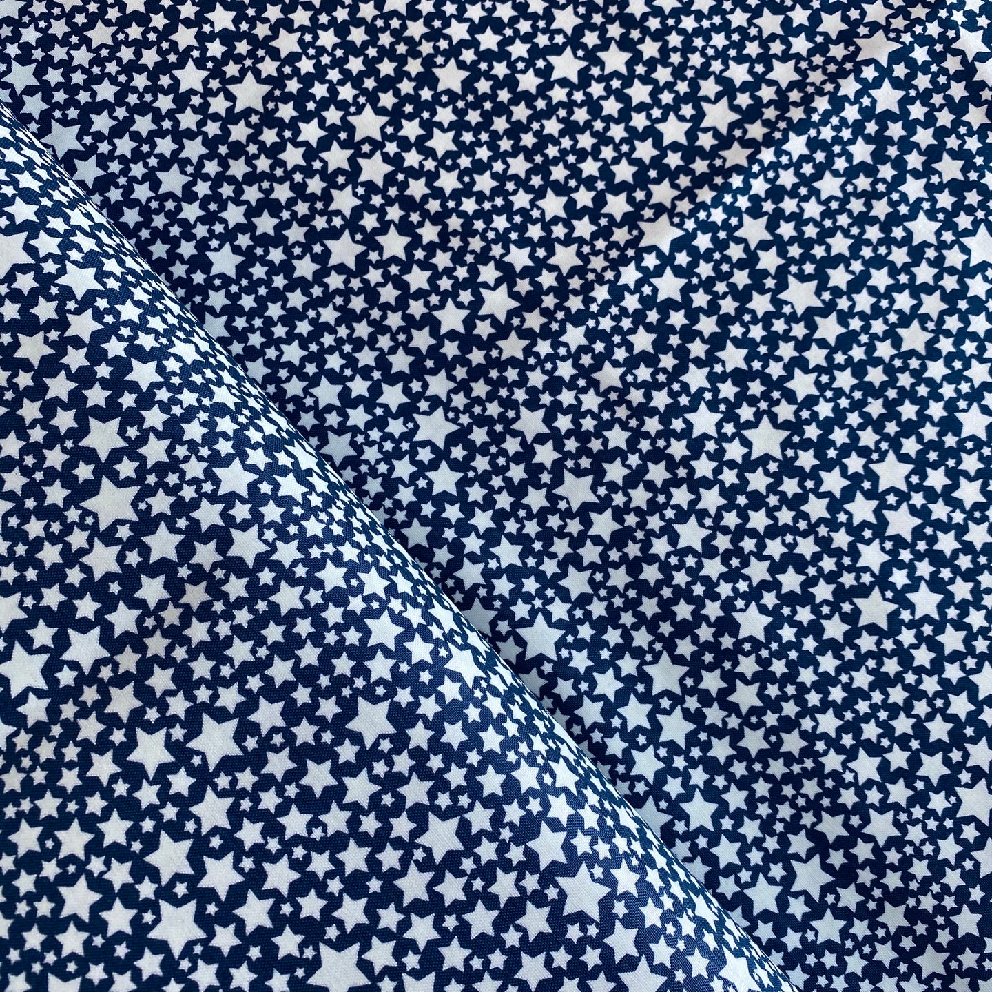 Starlettes/ Glow-in-the-dark by Michael Miller Fabrics, sold by half-yard
