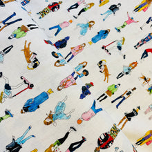 Load image into Gallery viewer, Playful People by Kokka, sold by the half yard
