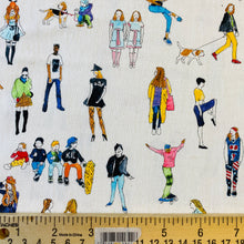 Load image into Gallery viewer, Playful People by Kokka, sold by the half yard
