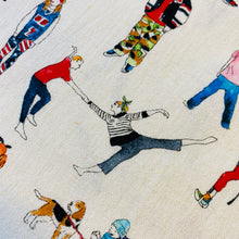 Load image into Gallery viewer, Playful People by Kokka, sold by the half yard
