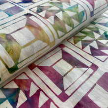 Load image into Gallery viewer, Multi Quilt Blocks Batik by Batik Textiles, sold by the half-yard
