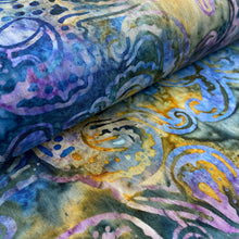 Load image into Gallery viewer, Octopus on Multi, Batik by Michael Miller, sold by the half-yard
