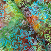 Load image into Gallery viewer, Butterfly Batik on Multi, Batik by Michael Miller, sold by the half-yard
