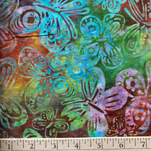 Load image into Gallery viewer, Butterfly Batik on Multi, Batik by Michael Miller, sold by the half-yard
