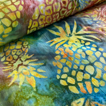 Load image into Gallery viewer, Pineapple Batik on Multi, Batik by Michael Miller, sold by the half-yard
