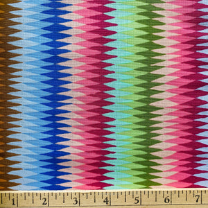 Diamond Stripe in Multi by Kaffe Fassett for Free Spirit Fabrics, sold by the half-yard