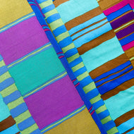 Layered Stripe in Blue by Kaffe Fassett for Free Spirit Fabrics, sold by the half-yard
