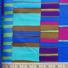 Load image into Gallery viewer, Layered Stripe in Blue by Kaffe Fassett for Free Spirit Fabrics, sold by the half-yard
