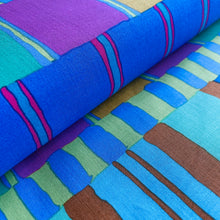 Load image into Gallery viewer, Layered Stripe in Blue by Kaffe Fassett for Free Spirit Fabrics, sold by the half-yard
